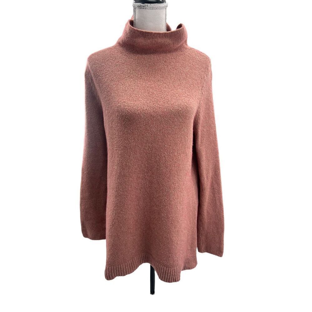 J.Jill     Mauve loose neck turtle neck long sleeve sweater